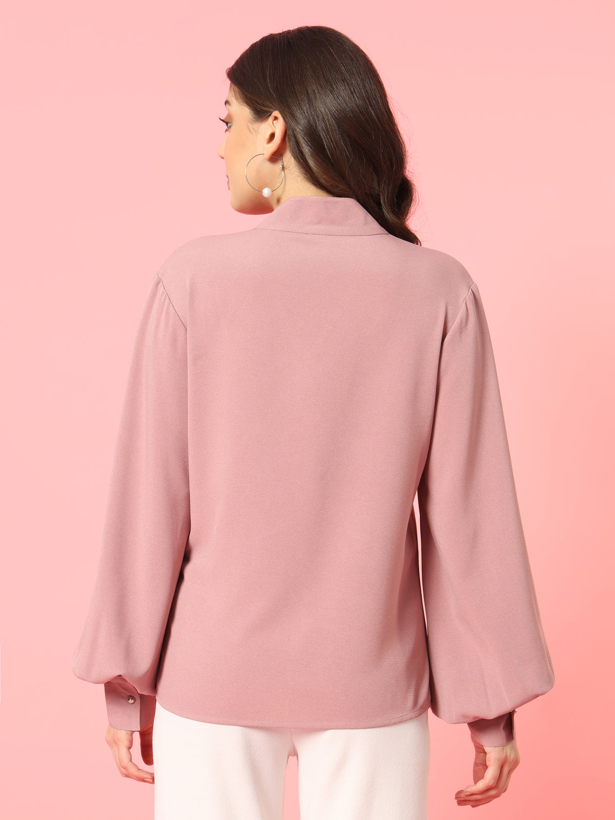 Pink Balloon Sleeves Top