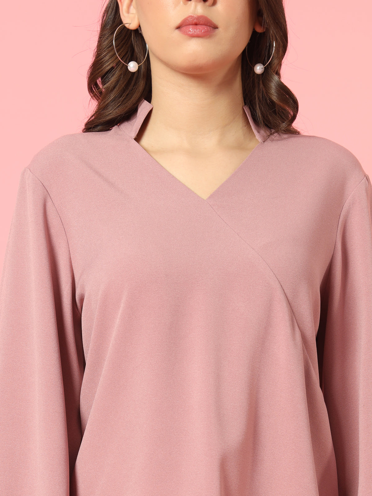 Pink Balloon Sleeves Top